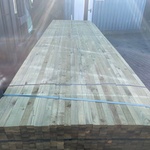 Ca. 300x Vuren Panlatten Groen Geïmpregneerd, 21x36mm, lengte 390cm